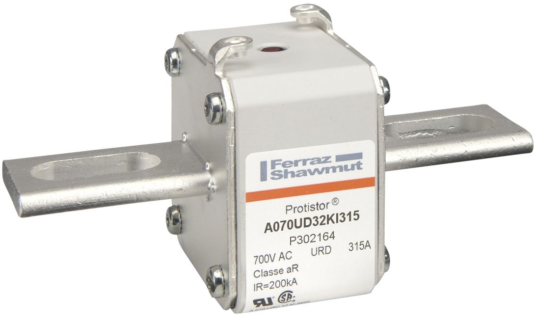 P302164 - PROTISTOR® SB aR, short US slotted blade, KI, sz.32, 690VAC IEC-700VAC UL, 315A